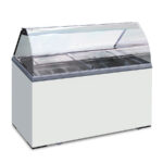 Vitrina Expositora para Helados 2 Puertas de Cristal 381 Litros 1305x635x1240h mm KICE7 Horekus