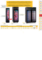 Armario Expositor Refrigerado Especial Carne Negro 1 Puerta de Cristal 164 Litros 4 Estantes 390x475x1880h mm THIN KAGER Horekus - Imagen 2