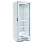 Armario Expositor de Congelación 1 Puerta de Cristal Blanco 382 Litros 5 Estantes 640x670x1875h mm KFR 372 V-W Horekus