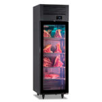 Armario de Maduración de Carne Negro 1 Puerta de Cristal 470 Litros 4 Estantes 616x800x1985h mm KAGER 1 Horekus