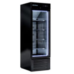 Armario Expositor de Congelación Negro 1 Puerta de Cristal  500 Litros 4 Estantes Gama ERC 687x842x2003h mm ERC 50 PH BT INFRICO