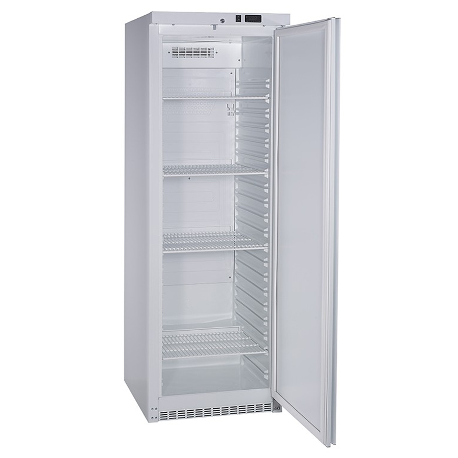 MAR460-PO-BL.jpg Armario de Refrigeracion Blanco 395 Litros 1 Puerta Opaca 4 Estantes 626x742x1865h mm MAR460 PO BL Corequip - Imagen 1
