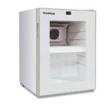 Mini Armario Expositor Refrigerado 1 Puerta de Cristal 20 Litros Lacado en Blanco 1 Estante Gama MINI ECO 330x396x472h mm KL 20 FL W Horekus