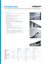 Armario de Refrigeracion Blanco 395 Litros 1 Puerta Opaca 4 Estantes 626x742x1865h mm MAR460 PO BL Corequip - Imagen 2