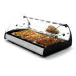 Vitrina Expositora Caliente Calor Seco para Tapas 3 Bandejas  GN 1/1 1X65 Cristal Recto Sobremesa Gama SPLENDID 1020x650x420h mm CS3S Sayl
