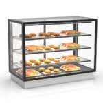 Vitrina Expositora Caliente Integra Drop-In Cristal Recto 3 Estantes 1200x600x815h mm DP-120-80C Sayl