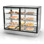 Vitrina Expositora Caliente Integra Grupo Compacta Cristal Recto 3 Estantes1200x600x950h mm IN120-90CS Sayl