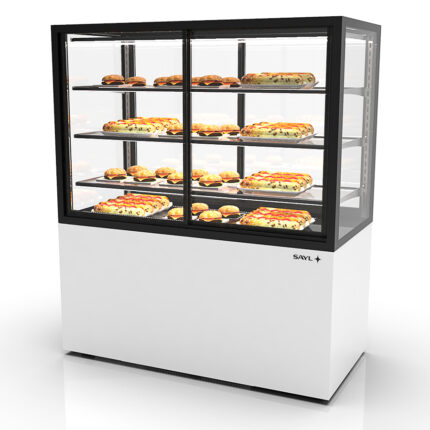 Vitrina Expositora Caliente Integra con Base IN120/80-140CA Sayl