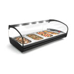Vitrina Expositora Caliente para Tapas Shark 1p Baño Maria CK4 Sayl