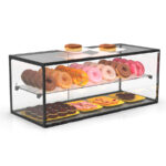 Vitrina Expositora Neutra para Pastelería 1 Estante Cristal Recto Sobremesa  920X390X375h mm EP36ML Sayl