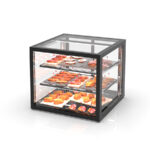 Vitrina Expositora Neutra para Pastelería Integra Drop-In Cristal Recto 2 Estantes 600x600x515h mm IN-60-50N Sayl