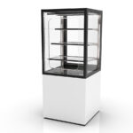 Vitrina Expositora Neutra para Pastelería Integra con Base Cristal Recto 3 Estantes 600x600x1400h mm IN60/80-140NG Sayl
