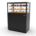 Vitrina Expositora Refrigeración para Pastelería Integra con Base Cristal Recto 2 Estantes  1000x600x1400h mm IN100/50-140 Sayl