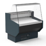 Vitrina Expositora Refrigerada con Reserva para Carnicería y Charcutería Cristal Recto Evaporador Estático Serie NERIA VED-8-R 1025x800x1266h mm VED-8-10-R Docriluc