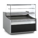 Vitrina Expositora Refrigerada con Reserva para Carnicería y Charcutería Cristal Recto Evaporador Ventilado Serie JUNIPER VE-9-RC 1265x960x1235h mm VE-9-13-RC-TF Docriluc