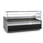 Vitrina Expositora Refrigerada con Reserva para Carnicería y Charcutería Cristal Recto Evaporador Estático Serie JUNIPER VEP-9-RC 2465x960x1300h mm VEP-9-25-RC Docriluc