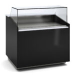 Vitrina Expositora Refrigerada con Reserva para Carnicería y Charcutería Cristal Recto Evaporador Ventilado Serie VALORIAN VEG-10 - 1025x1000x1085h mm VEG-10-10-TF Docriluc