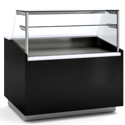 Vitrina Expositora Refrigerada con Reserva para Carnicería y Charcutería Cristal Recto Evaporador Ventilado Serie VALORIAN VEGPC-10 - 1265x1000x1290h mm VEGPC-10-13-TF Docriluc