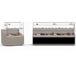Vitrina Expositora Refrigerada con Reserva para Pastelería Cristal Recto 2 Estantes 1530x960x1300h mm VHR2B-15-90 Horekus
