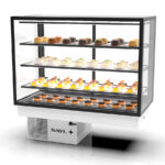 Vitrina Expositora Refrigerada para Pastelería Integra Drop-In Cristal Recto 3 Estantes 1200x600x815h mm DP-120-80 Sayl