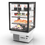 Vitrina Expositora Refrigerada para Pastelería Integra Drop-In  Cristal Recto 3 Estantes 600x600x815h mm DP-60-80 Sayl