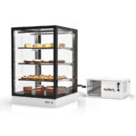 Vitrina Expositora Refrigerada para Pastelería Integra Grupo Remoto Cristal Recto 3 Estantes 600x600x950h mm IN-60-90R Sayl
