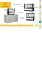 Vitrina Expositora Refrigerada para Pastelería Sobremesa 130 Litros 2 Puertas de Cristal 2 Estantes 700x560x730h mm KDLX 70 Horekus - Imagen 2