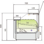 Vitrina Expositora Refrigerada sin Reserva para Carnicería y Charcutería Cristal Recto Evaporador Ventilado Serie JUNIPER VES-10E-RC-TF 2945x1120x1200h mm VES-10E-30-RC-TF Docriluc - Imagen 3