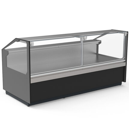 Vitrina Expositora Refrigerada sin Reserva para Carnicería y Charcutería Cristal Recto Evaporador Ventilado Serie JUNIPER VES-10E-RC-TF 2945x1120x1200h mm VES-10E-30-RC-TF Docriluc