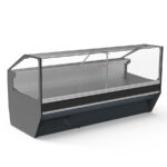 Vitrina Expositora Refrigerada sin Reserva para Carnicería y Charcutería Cristal Recto Evaporador Ventilado Serie VESPER VES-10-RR-TF 2945x1080x1235h mm VES-10-30-RR-TF Docriluc