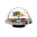 Vitrina Refrigerada Circular 360º 1 Estante Cristal Curvo 950x950x750h mm BUF360 Sayl