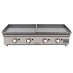 Plancha a Gas Acero Laminado Placa Lisa Sobremesa 1206x450x233h mm 6060PGLLN ARILEX