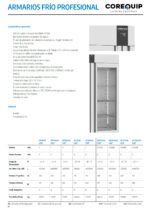Armario de Refrigeración en Acero Inoxidable 980 Litros 2 Puertas Opacas 1400x810x2050h mm AR14002 GNF Corequip - Imagen 2