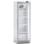 Armario Expositor Refrigerado Blanco 1 Puerta de Cristal 348 Litros 4 Estantes Serie EVR 620x578x1885h mm EVR-620 Docriluc