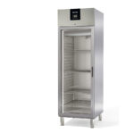 Armario Expositor de Congelación Acero Inoxidable 1 Puerta de Cristal 4 Estantes 645 Litros Serie MIRAGE 660x850x2130h mm CAGNV-75-1 Docriluc