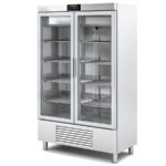 Armario Expositor Refrigerado Acero Inoxidable 2 Puertas de Cristal 964 Litros 8 Estantes Serie NIMBUS 1240x710x2055h mm CASRV-125-2 Docriluc