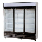 Armario Expositor Refrigerado Blanco 3 Puertas de Cristal 1200 Litros 12 Estantes 1800x550x2000h mm HLC-1200 HS