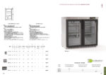 Armario Expositor Refrigerado Negro 1 Puerta de Cristal 130 Litros 2 Estantes Serie EHB 620x520x850h mm EHB-150-L Docriluc - Imagen 2