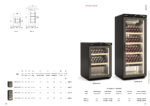 Armario Expositor Refrigerado para Vinos 1 Puerta de Cristal 240 Litros 60 Botellas 4 Estantes Serie AURATA 600x650x1545h mm DDAW-400-NN Docriluc - Imagen 2