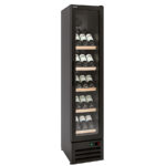 Armario Expositor Refrigerado para Vinos 1 Puerta de Cristal 200 Litros 48 Botellas 5 Estantes Serie VELOUR 430x510x1815h mm EVRW-440 Docriluc