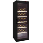 Armario Expositor Refrigerado para Vinos 1 Puerta de Cristal 345 Litros 85 Botellas 5 Estantes Serie VELOUR 620x578x1885h mm EVRW-620 Docriluc