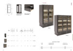 Armario Expositor Refrigerado para Vinos 1 Puerta de Cristal 461 Litros  90 Botellas 3 Estantes Serie VITIS 642x805x2131h mm EFIW-1R Docriluc - Imagen 2