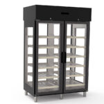 Armario Expositor Refrigerado para Vinos 2 Puertas de Cristal 1285 Litros 264 Botellas Serie TERROIR 1370x865x1995h mm PSTH-1002 Docriluc