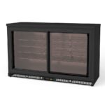 Armario Expositor Refrigerado para Vinos 2 Puertas de Cristal 68 Botellas 4 Estantes Serie BRUMAIRE 1375x565x850h mm EHBWS-350-L Docriluc