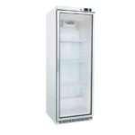 Armario Expositor de Congelación Blanco 1 Puerta de Cristal 600 Litros 3 Estantes 595x650x1850h mm DF400G HS