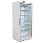 Armario Expositor de Congelación Blanco 1 Puerta de Cristal 600 Litros 6 Estantes 775x750x1850h mm DF600G HS