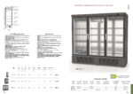 Armario Expositor de Congelación Negro 1 Puerta de Cristal 505 Litros 4 Estantes Serie DEBC 680x735x2055h mm DEBC-751 Docriluc - Imagen 2
