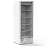 Armario Expositor Refrigerado Blanco 1 Puerta de Cristal 549 Litros 4 Estantes Serie EVR 707x660x1962h mm EVR-710 Docriluc