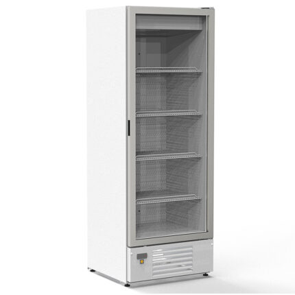 Armario Expositor Refrigerado Blanco 1 Puerta de Cristal 549 Litros 4 Estantes Serie EVR 707x660x1962h mm EVR-710 Docriluc