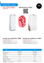 Armario de Congelación Blanco 1 Puerta Opaca 600 Litros 6 Estantes 775x750x1850h mm DF600 HS - Imagen 2